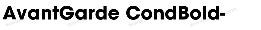 AvantGarde CondBold字体转换